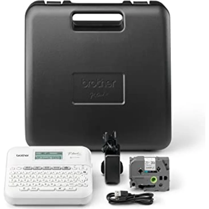 Brother PT-D410VP Beschriftungsgerät für Homeoffice und Büro (für 3, 5 bis 18 mm breite TZe-Schriftbänder, bis zu 20 mm/Sek. Druckgeschwindigkeit), inkl. Transportkoffer – Bild 3