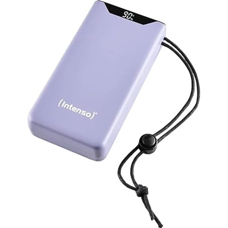Intenso Powerbank F20000, externer Akku mit PD (20W) & QC (18W), USB-C und USB-A Anschluss, 20000mAh, Lila