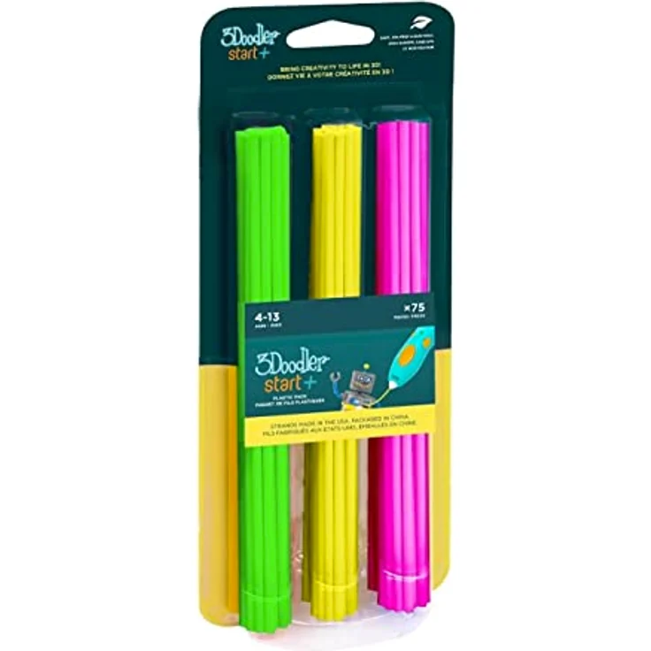 3Doodler Start+ Eco-Plastic Collection, thermoplastisches Filament in Neon Glow – Bild 1