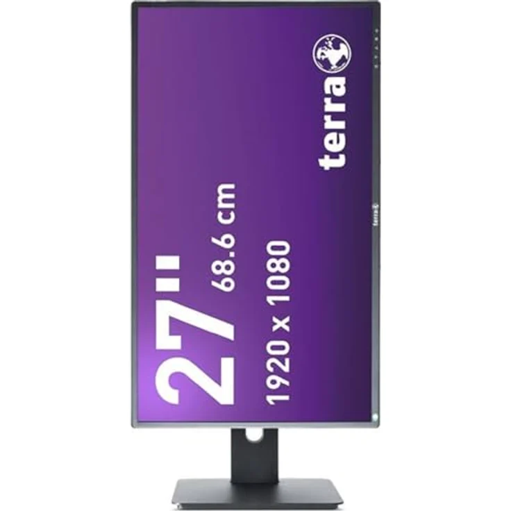 Terra LCD/LED 2756W PV V4, 27 Zoll Full HD IPS Monitor in schwarz, Höhenverstellbar, Pivot, USB-C 15W PD, DP, HDMI, Greenline Plus Super Narrow Bezel – Bild 3