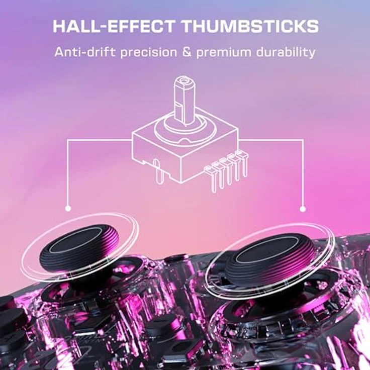 Turtle Beach Afterglow Transparent RGB Gaming-Controller, kabelgebunden, offiziell lizenziert für Nintendo Switch 2, anpassbare Beleuchtung und programmierbare Tasten – Bild 3