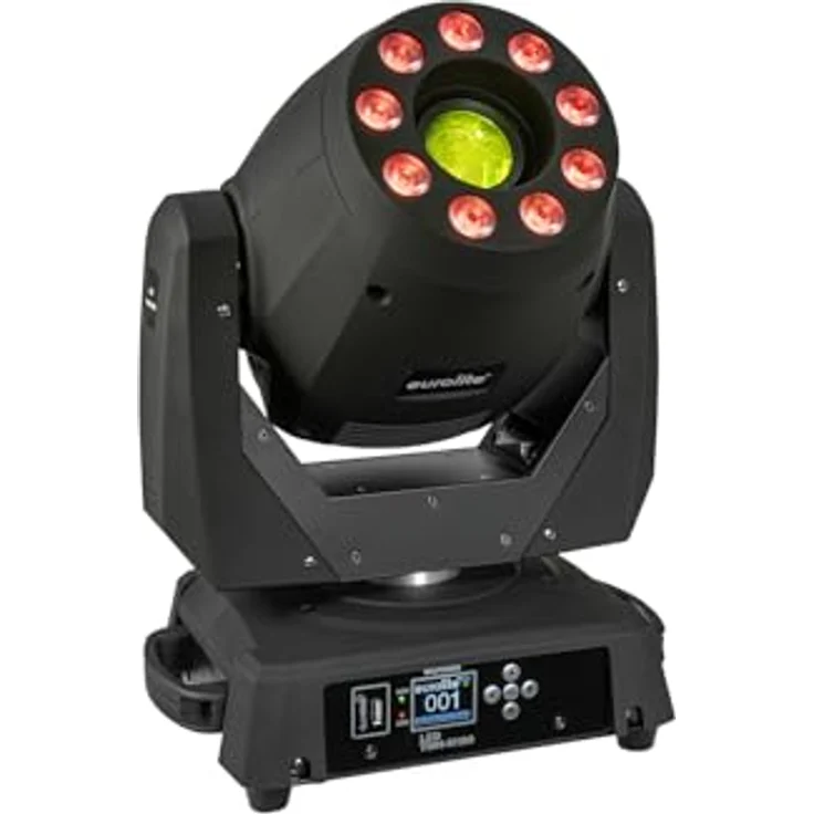 EUROLITE LED TMH-H180 Hybrid Moving-Head Spot/Wash COB | LED-Moving-Head Hybrid Spot/Wash mit rotierenden Gobos, Farbrad, Prisma und QuickDMX-Buchse – Bild 1