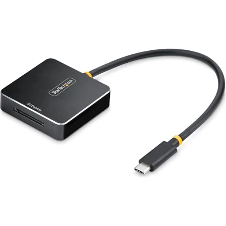 StarTech.com SD Express USB-C Kartenleser, 10Gbps USB C Speicherkartenleser, SD 7.1 Externer Kartenlesegerät, SDHC/SDXC, Aluminium Design – Bild 5