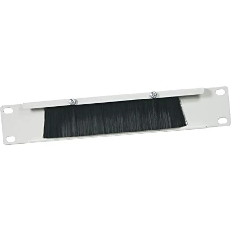 HMF Kabeldurchführung 63389-07, mit Bürsteneinsatz für 10 Zoll Serverschrank, Lichtgrau – Bild 2