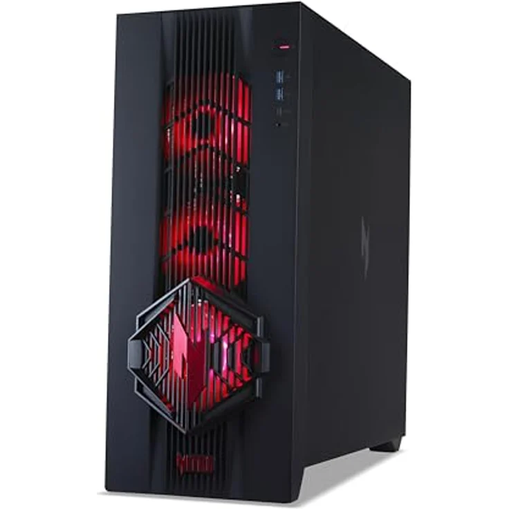 Acer Nitro 70 N70X3D-100, Gaming Desktop mit AMD Ryzen 7 9800X3D, 32 GB DDR5 RAM, 1 TB PCIe SSD, NVIDIA GeForce RTX 5070, Windows 11 Home, Schwarz – Bild 5