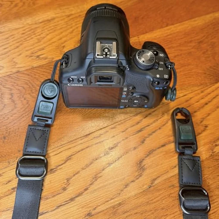 Vanguard Veo Optic Guard NS BK - Patentiertes Clip-Lock-Schnelllösesystem, echtes Leder, Neoprenband – Bild 4