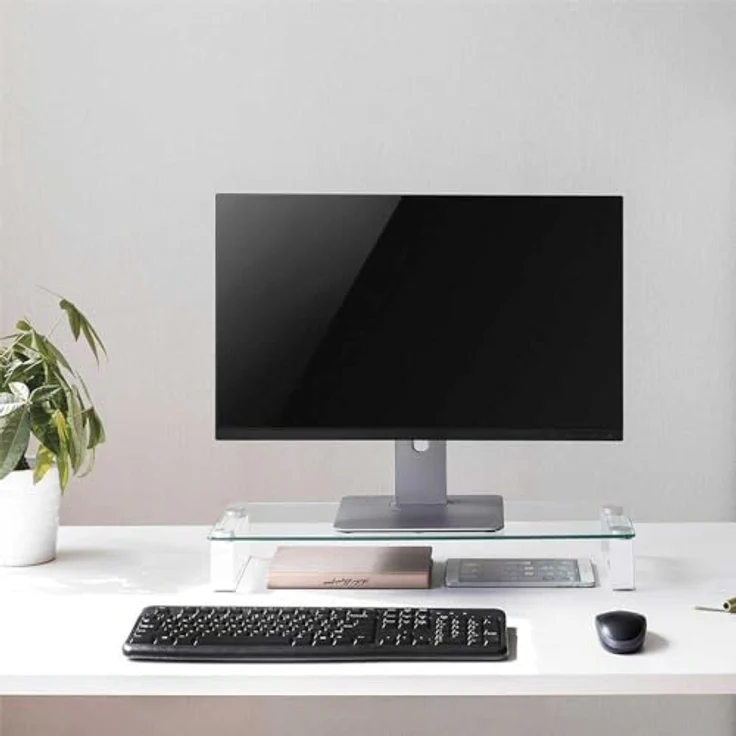 LogiLink BP0027 TV-Halterung Ständer Zubehör: Monitorerhöhung/-tisch aus Glas (Dicke: 5mm), max. Belastung 20kg – Bild 6