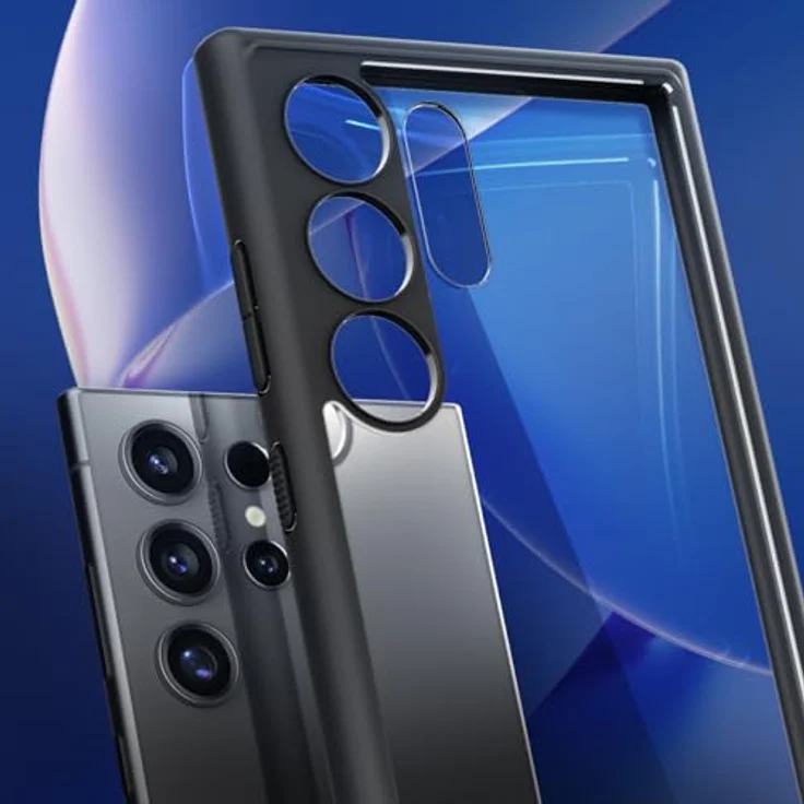 Spigen Ultra Hybrid Hülle Kompatibel mit Samsung Galaxy S24 Ultra -Schwarz, Schutzhülle mit PC Platte, TPU-Rahmen und Air Cushion Technologie – Bild 3