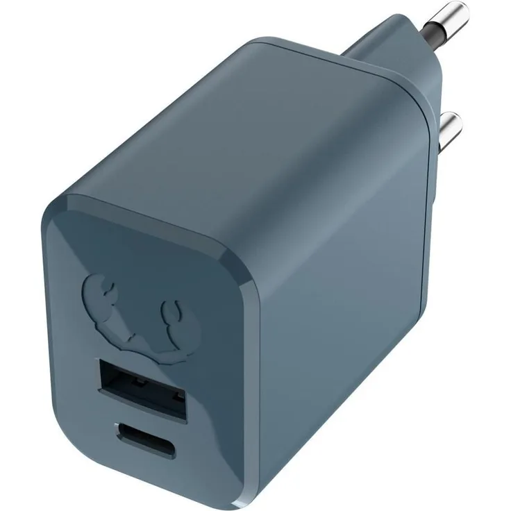Fresh 'n Rebel USB-C+A Mini Charger PD 45W, Ladegerät in Dive Blue für optimale Energieversorgung
