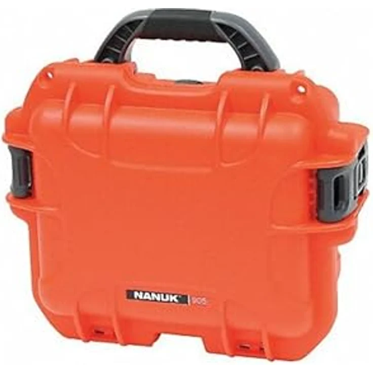Nanuk 905, Wasserdichter Hartschalenkoffer, Außenmaße 318 x 257 x 152 mm, Schlagfest, Orange – Bild 1
