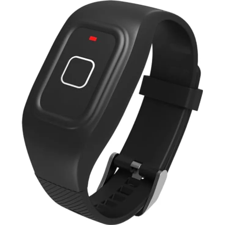 Maxcom FW735 Notrufarmband für ältere Menschen, kabellos und wasserdicht, SOS-Taste, Standortortung, Telefonfunktion, Smartphone-App, grau