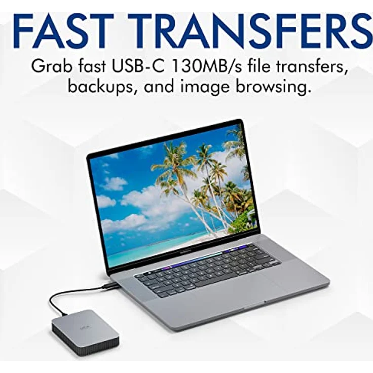 LaCie MOBILE DRIVE V2 Moon 4TB tragbare externe Festplatte, 2.5 Zoll, Mac & PC, silber, inkl. 2 Jahre Rescue Service, Modellnr.: STLP4000400 – Bild 5