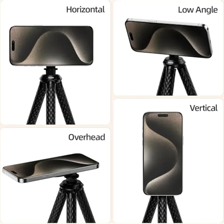 Telesin Flexibel Statief (3-Poot) Magnetisch, kompatibel mit Apple iPhone 12/13/14/15 Serien – Bild 8