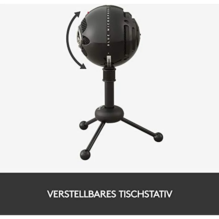 Blue Microphones Snowball Omnidirektionales USB Mikrofon mit zwei vielseitigen Aufnahmemustern und stilvollem Retro-Design für Aufnahme, Streaming und Podcasting auf PC und Mac, schwarz – Bild 9