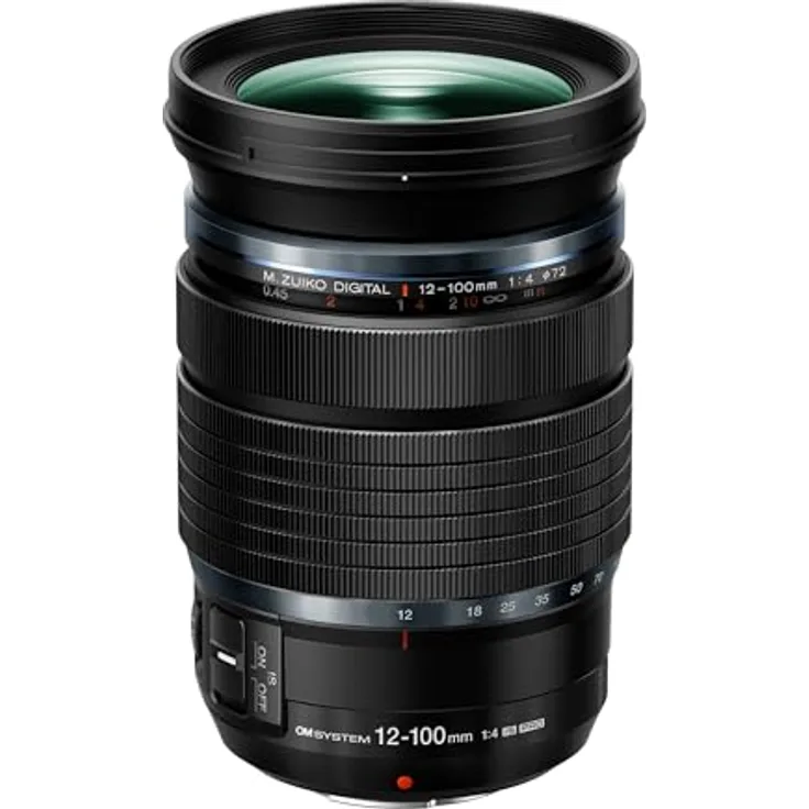 OM SYSTEM M. Zuiko Digital ED 12-100mm F4 is Pro Objektiv, geeignet für alle MFT-Kameras (Olympus OM-D & Pen Modelle, Panasonic G-Serie), schwarz - Allround-Zoom mit weltweit erstem Sync IS-Mechanismus