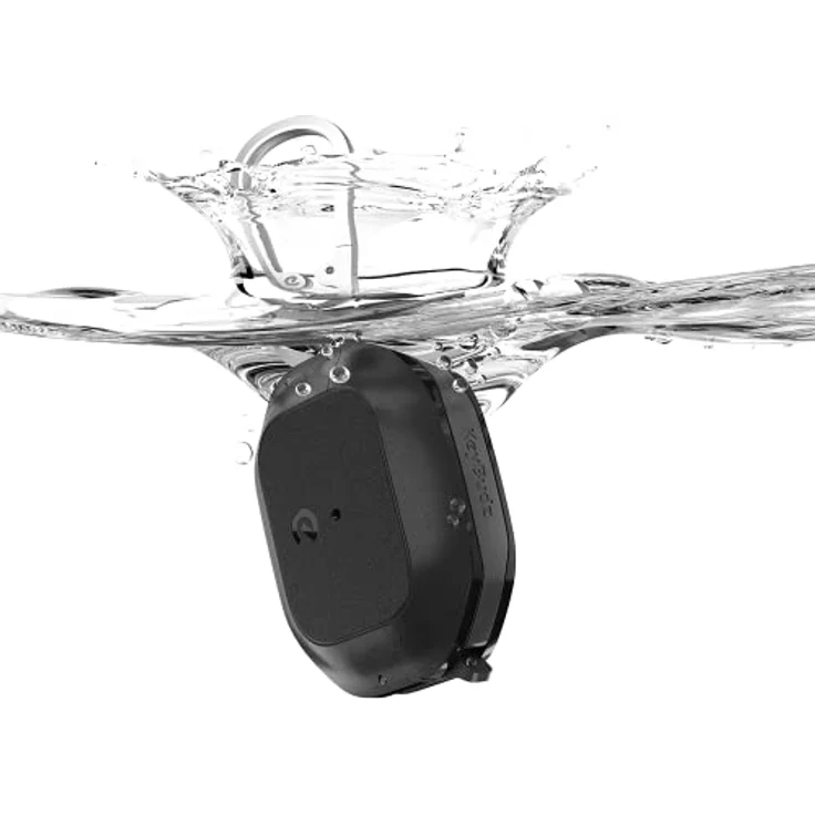 KeyBudz Element, wasserfestes Ladecase für Apple AirPods 3, Hülle Schutzhülle aus recyceltem Material, IP68 Staub- und wasserdicht,schwarz – Bild 2