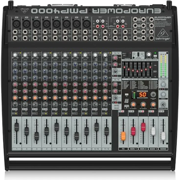 Behringer Europower PMP4000 Power Mixer (1600 Watt, 26-Kanal) – Bild 2