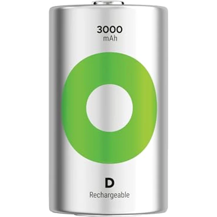 GP Batteries Recyko 3000 D Boy, Ni-MH Akku 1.2 Volt, 2er Pack für energieintensive Geräte – Bild 2