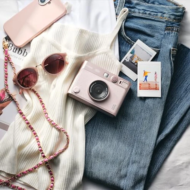 INSTAX instax mini EVO™ Kameratasche Gentle Rose, hochwertiges Zubehör mit seitlichem Schultergurt – Bild 2