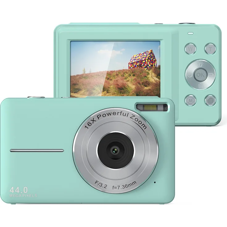 INF Digitalkamera 44MP 1080P, 16X Digitalzoom, kompakt und benutzerfreundlich