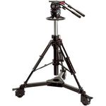 Sachtler System 25 C III, Video Stativsystem C III mit Aluminium Fluid-Neigekopf und Flüssigkeitsdämpfung für Studio- und Außenaufnahmen