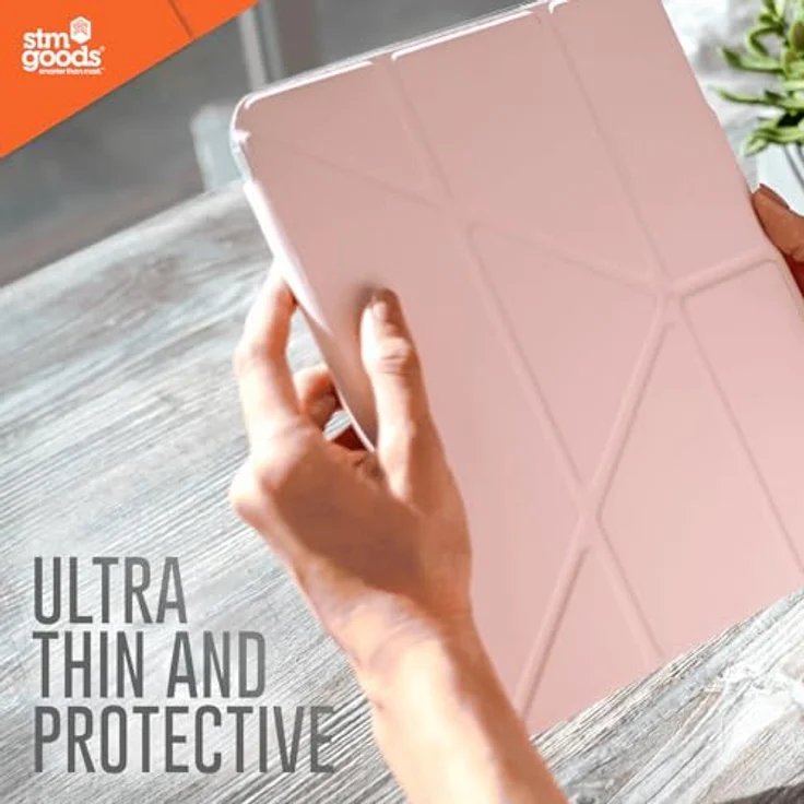 STM Goods OPP Schutzhülle für Apple iPad 10,9" (10. Generation 2022) - Origami Magnetic Cover, schlank, integrierte Apple Pencil Halterung (Grau) – Bild 2