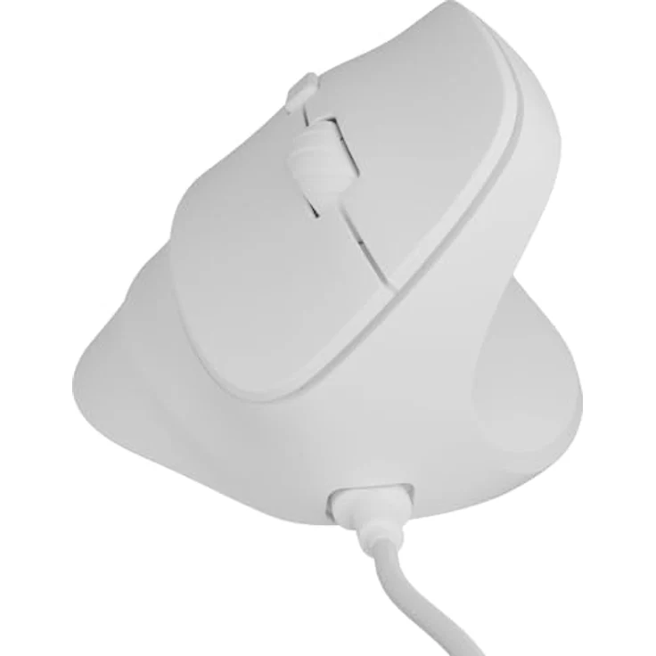 Natec CRAKE 2 PRO, vertikale USB-Maus mit 6 Tasten, ergonomisch, weiß – Bild 5