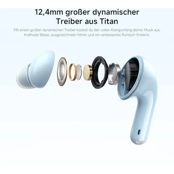 Xiaomi Redmi Buds 6 Lite blau - Kopfhörer mit 40dB hybrider aktiver Geräuschunterdrückung – Bild 7