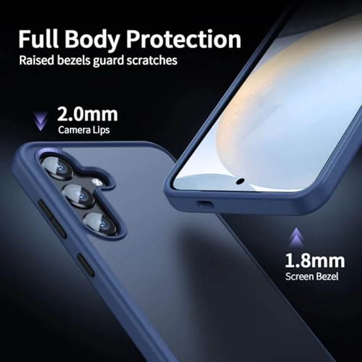 U Ultimate24Style Premium Hülle für Samsung Galaxy S25 – Robust, stoßfest & kratzfest mit Airbag-Technologie, Blau – Bild 3