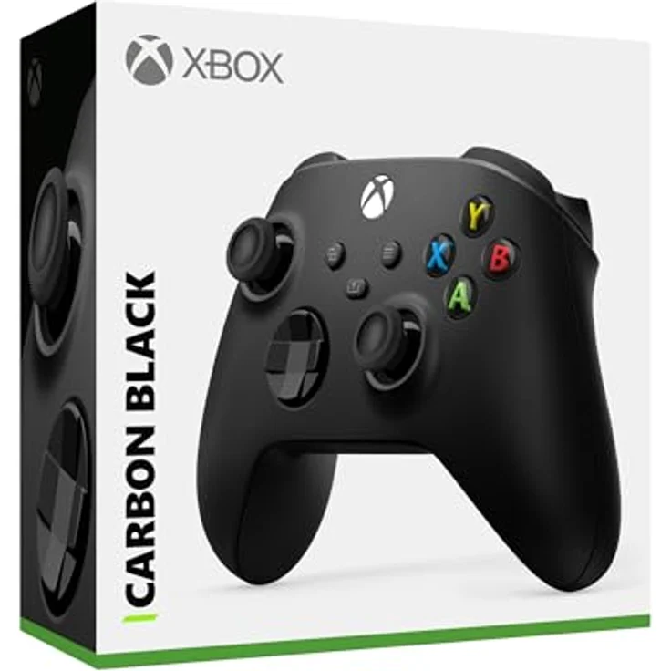 Xbox Wireless Controller - Carbon Black, ergonomischer Gamepad mit Bluetooth-Technologie und 3,5mm-Stereo-Headsetbuchse – Bild 5
