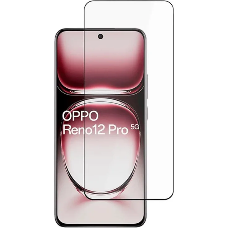 Just in Case Gehärtetes Glas Edge To Edge Displayschutzfolie für OPPO Reno12 Pro, Transparent, vollständiger Kantenschutz