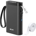 Nelko P21, Thermo-Etikettendrucker mit 203 DPI und 60 mm/s Druckgeschwindigkeit, Schwarz
