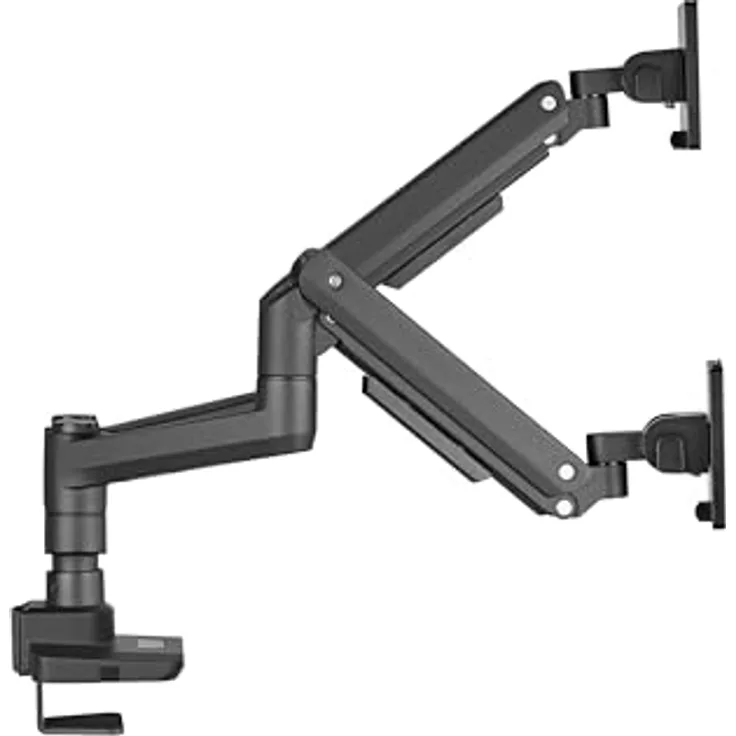 equip 650182, Heavy-Duty Dual Monitor Halterung für 17"-35" Monitore, Schwarz