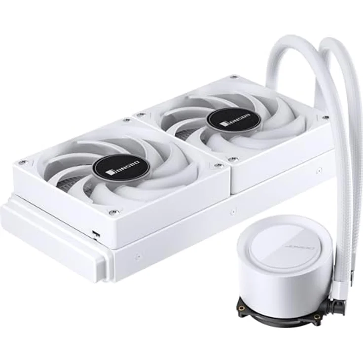 Jonsbo TG-240W, All-in-One-Wasserkühlung in Weiß mit 240-mm-Radiator und RGB-Beleuchtung, kompatibel mit AMD und Intel – Bild 6