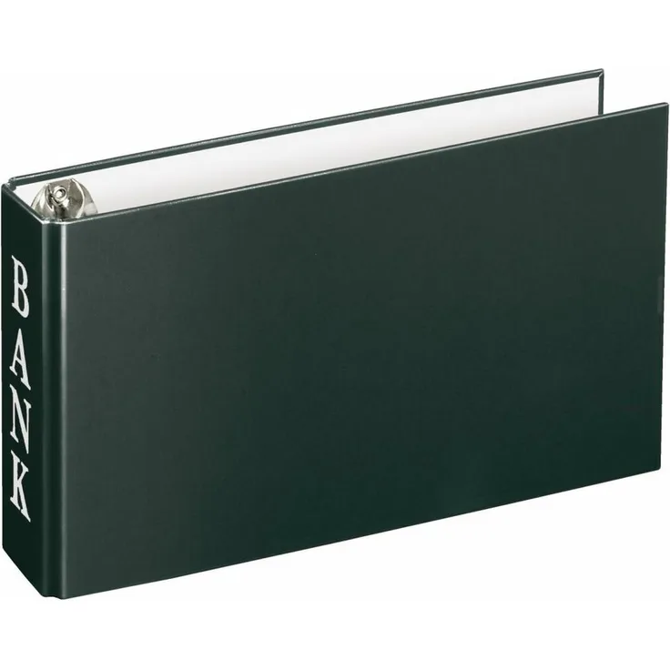 VELOFLEX Aktenordner VELOCOLOR® Bankringbuch 2-Ringe schwarz 4,5 cm DIN A6 quer