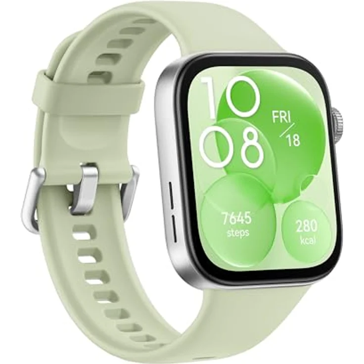 HUAWEI WATCH FIT 3, 1,8 Zoll AMOLED Display, Ultradünnes Design, Bluetooth Telefonieren, 10 Tage Akkulaufzeit, kompatibel mit iOS & Android, Umfassendes Gesundheits- & Fitness-Management, GPS, Grün – Bild 3