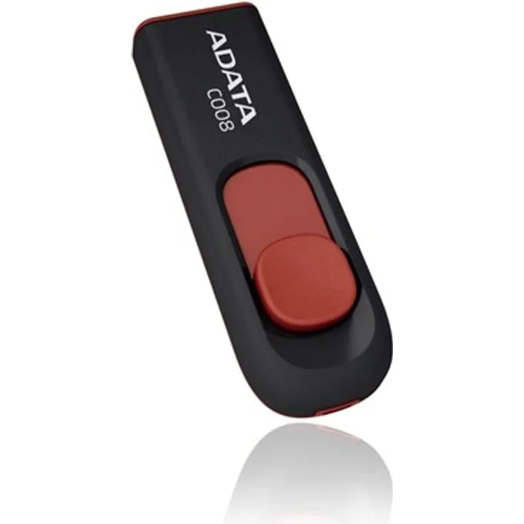 A-Data Classic Series C008 Capless USB-Stick, 64GB, schwarz, USB 2.0