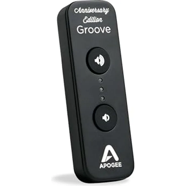Apogee GROOVE ANNIVERSARY EDITION, Tragbarer USB-DAC mit 32 Bit/192 kHz, 4x DACs pro Kanal und Constant Current Drive-Technologie, inklusive USB-Kabel und Transporttasche