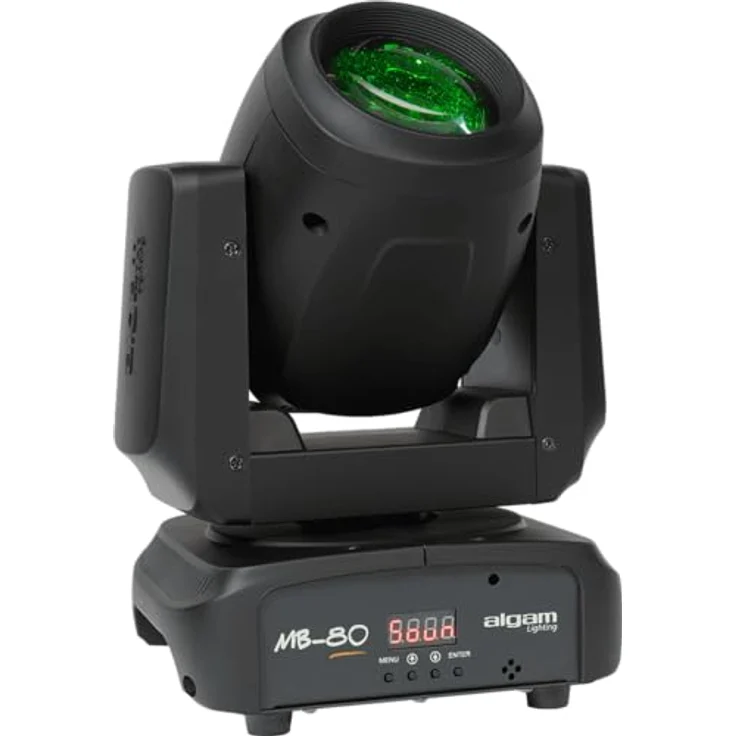 Algam Lighting 80W LED Beam Moving Head, 540° PAN/230° TILT, 12 Gobos, 8 Farben, DMX steuerbar – Bild 1