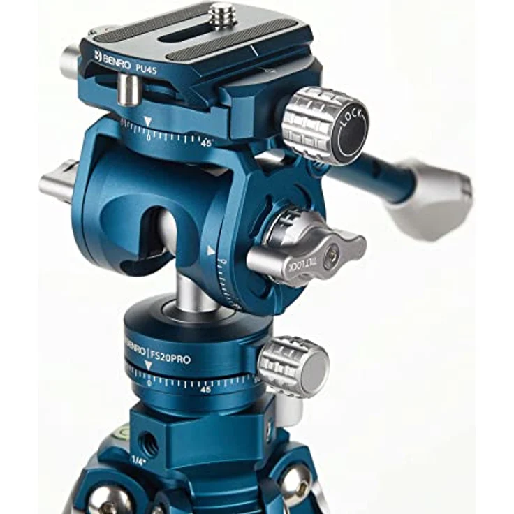 Benro CyanBird Aluminium-Stativ mit 5 Abschnitten und FS20PRO, leicht und kompakt, blau - Preisvergleich – Bild 4