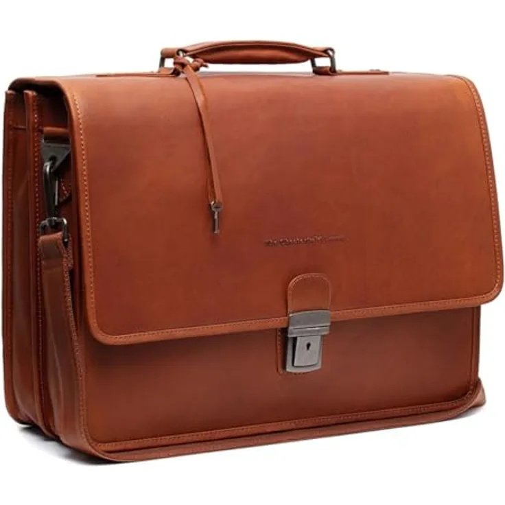The Chesterfield Brand Glenwood Laptopbag Cognac - Business Laptop-Tasche, klassisches Design, viele Fächer