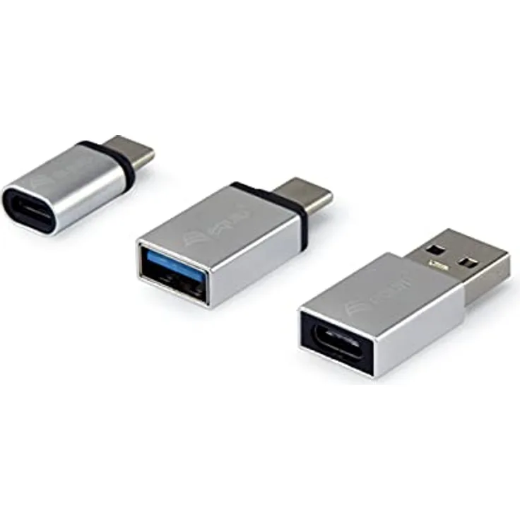 Equip 133475 OTG-Adapter für USB-C 3er Pack/Silber