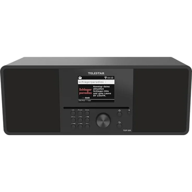 TELESTAR TOP 300, DAB+/Internetradio mit CD-Player, Stereo, 30 W, Bluetooth 5.3, USB-Recording, Notfallwarnsystem, Schwarz – Bild 2