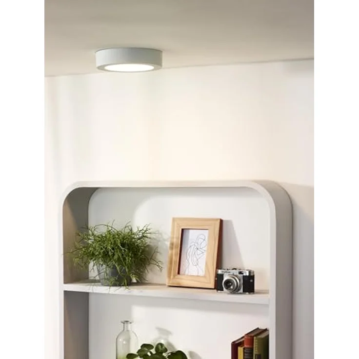 LUCIDE BRICE-LED Deckenleuchte Badezimmer Ø 18 cm LED Dim. 1x12W 3000K IP44 Weiß – Bild 5