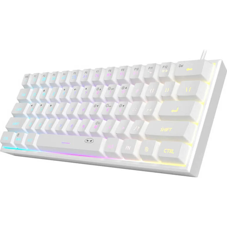 MageGee TS91-W 60% Membrantastatur, US Layout mit RGB-Hintergrundbeleuchtung und wasserdichtem Schaltkreis
