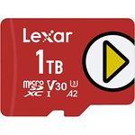 Lexar Play Micro SD Karte 1TB, microSDXC UHS-I Karte, Bis Zu 150MB/s Lesegeschwindigkeit, Speicherkarte Micro SD, TF Karte Kompatibel mit Switch, Handys und Tablets (LMSPLAY001T-BNNAG)