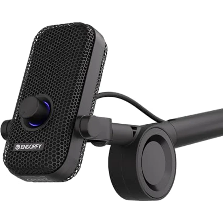 ENDORFY Solum Voice Gaming Mikrofon PC, Podcast & Streaming, USB Plug & Play, RGB-Beleuchtung, Tap-to-Mute-Button, GAIN-Regler, Nierencharakteristik, Schwarz – Bild 1