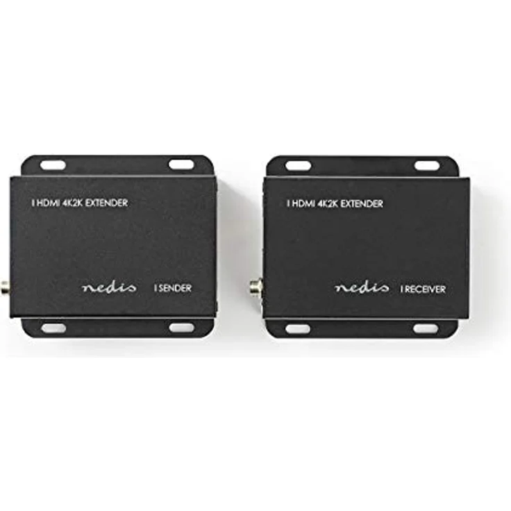 Nedis HDMI™-CAT5/6-Extender - 4K bei 30 Hz - Bis zu 50,0 m - HDMI™-Eingang - RJ45-Buchse - HDMI™-Ausgang - RJ45-Buchse - Schwarz – Bild 2