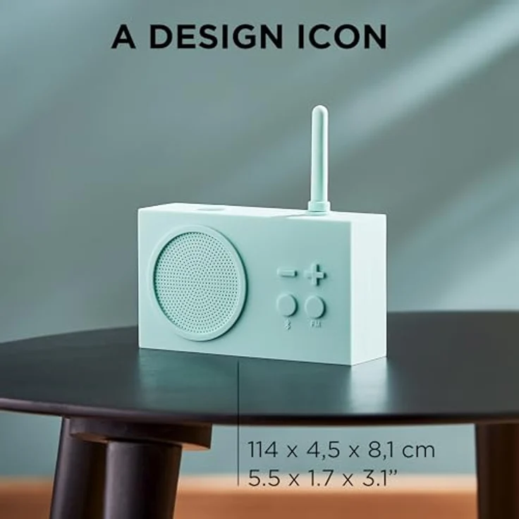 Lexon TYKHO 3 Tragbarer Bluetooth Lautsprecher mit FM Radio, Wasserdicht und Wiederaufladbarer Akku - Schwarz – Bild 2