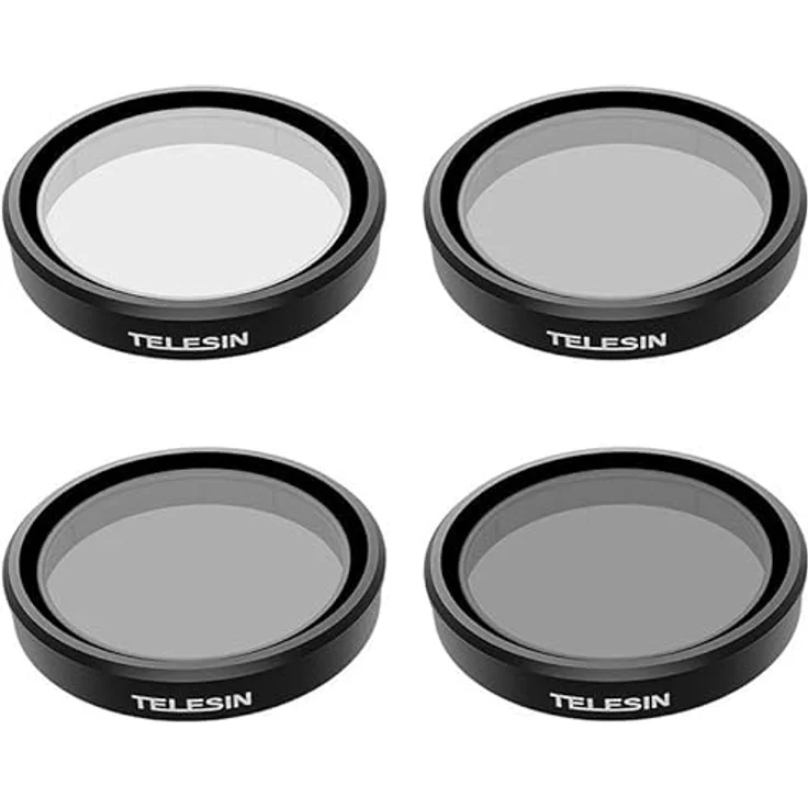 TELESIN Filterset CPL/ND8/ND16/ND32 für DJI Action 3, Kamera-Filter in Schwarz – Bild 3